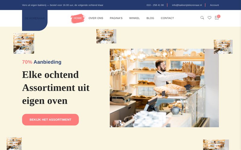 Voorbeeldontwerp bakkerij