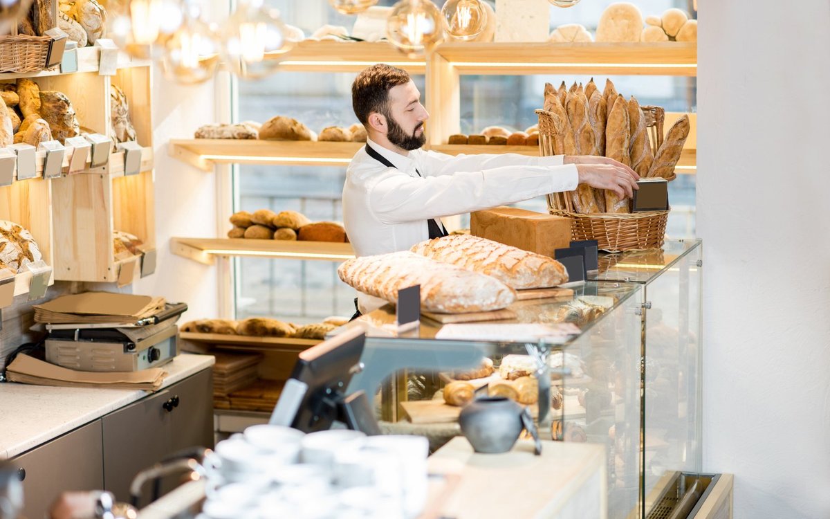 Bakkerij aan het werk