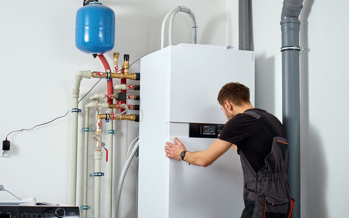 Cv en verwarming aan het werk