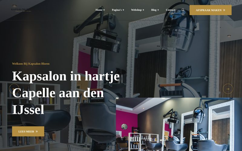 Voorbeeldontwerp kapsalon