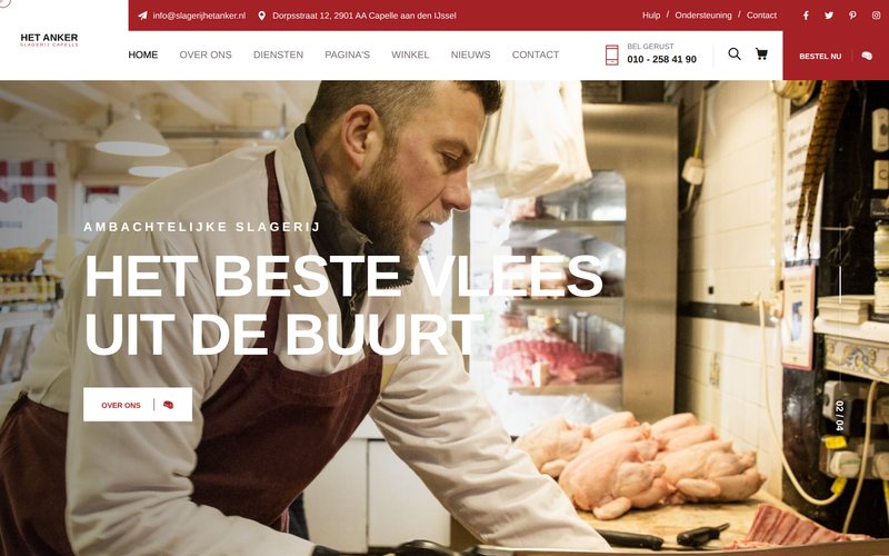 Voorbeeldontwerp slagerij